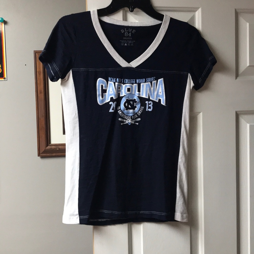 Caroline Baseball v neck tee